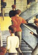 Oskar Schlemmer Bauhaus Stairway oil painting